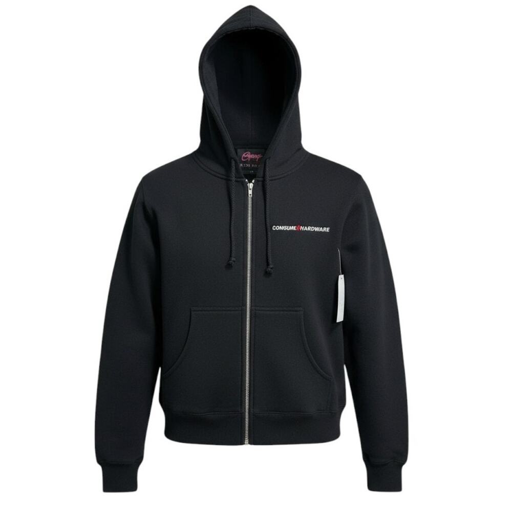 NWT | Cowgirl Hardware Black Zip Hoodie | Women's M